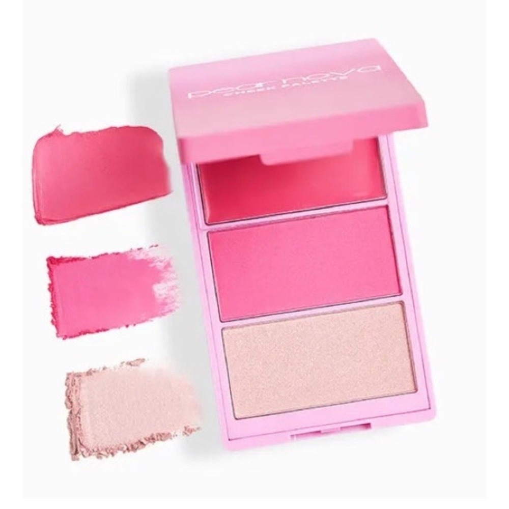 NEW IN BOX PEAR NOVA Cheek Palette in PINK Cream, Powder, Pearl VEGAN‎